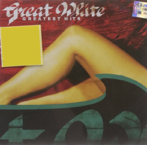 CD cover for Great White’s “Greatest Hits” with a stylized image.