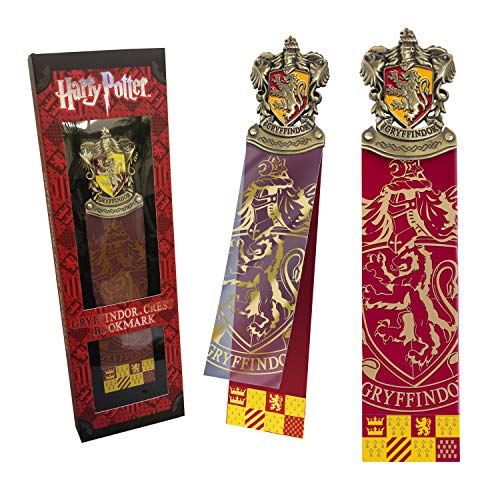 The Noble Collection Harry Potter Gryffindor Crest Bookmark - 10in (25cm) Hand-enamelled Hogwarts Bookmark - Harry Potter Film Set Movie Props Gifts