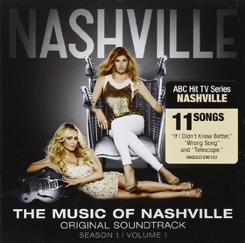 CD cover for "The Music of Nashville" soundtrack, featuring two women and guitars.