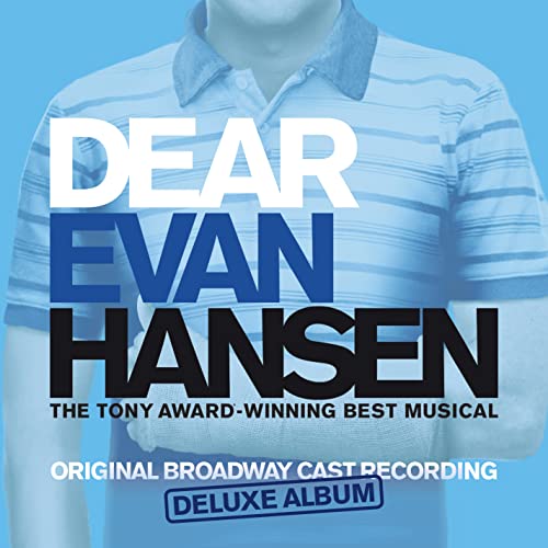 “Dear Evan Hansen” Broadway cast recording deluxe album CD cover art.