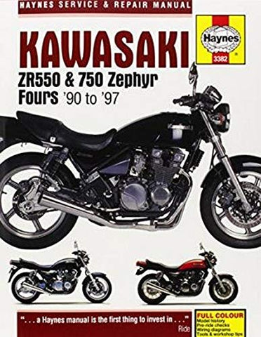 Kawasaki ZR550 & 750 Zephyr Fours 1990 - 1997 (Haynes Service & Repair Manual)