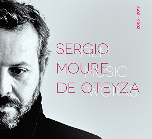 CD cover: black and white portrait with pink text, “Sergio Moure.”