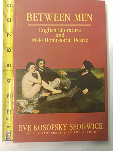 Book cover: “Between Men” by Eve Kosofsky Sedgwick, featuring a painting.