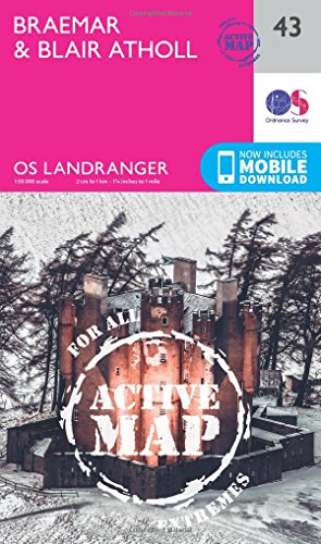 Landranger Active (43) Braemar & Blair Atholl (OS Landranger Active Map)