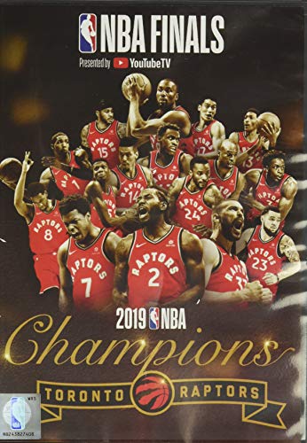 2019 NBA Champions Toronto Raptors DVD cover with team photo.
