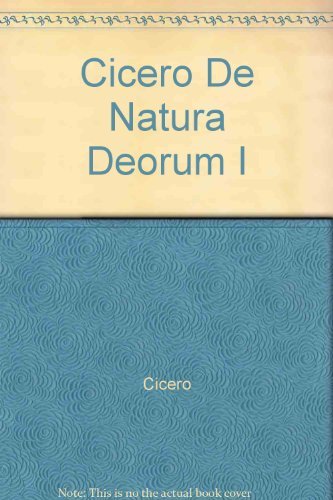 De Natura Deorum I