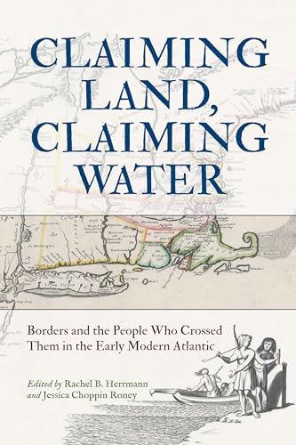 Book cover with title, historical map imagery, and figures in boats.
