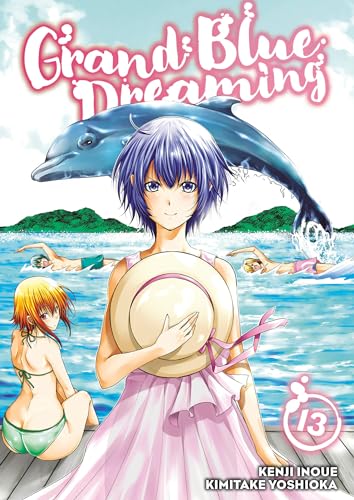 Manga volume 13 cover with a young woman, dolphin, and swimmers.