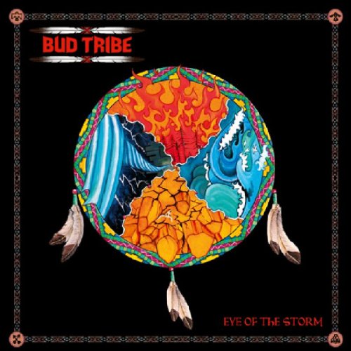 CD cover: circular design with fire, water, earth, and feathers.