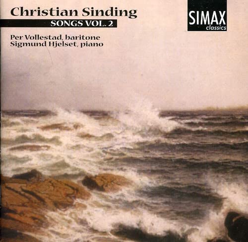 CD cover for Christian Sinding songs, featuring a stormy seascape.