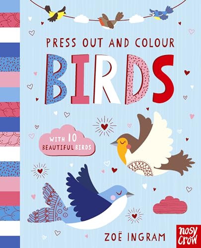 Book cover with illustrated birds, hearts, and the title "Birds".