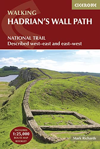 Map or guidebook cover showing Hadrian's Wall and northern English landscape.