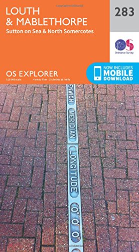 OS Explorer Map (283) Louth and Mablethorpe (OS Explorer Paper Map)
