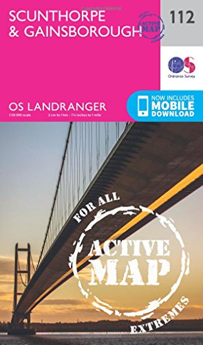 Landranger Active (112) Scunthorpe & Gainsborough (OS Landranger Active Map)