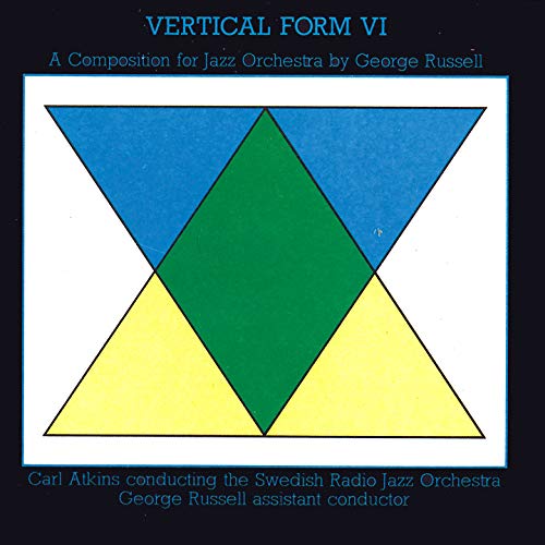 CD cover for George Russell’s “Vertical Form VI” with geometric triangles.