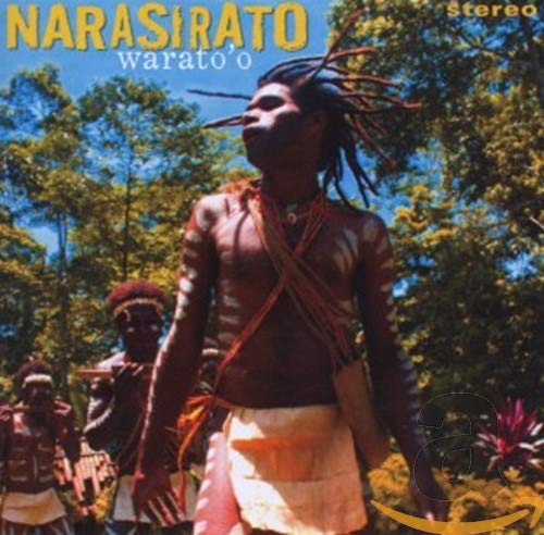 CD cover featuring a man with body paint and dreadlocks, jungle background.