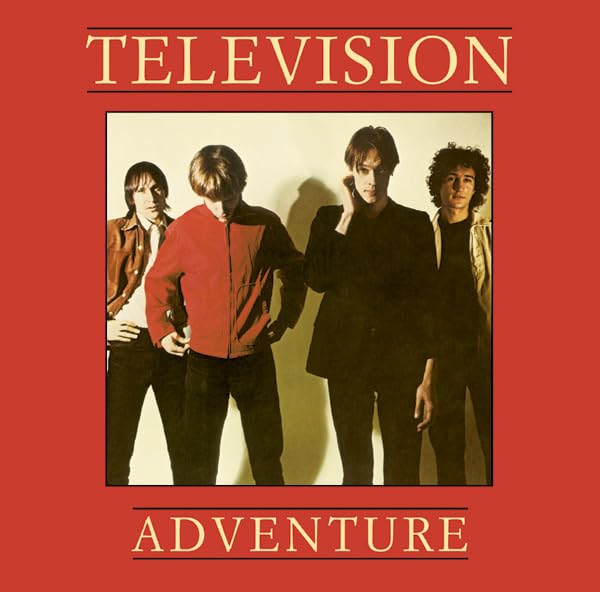 Album cover for Television’s “Adventure” featuring a band portrait.