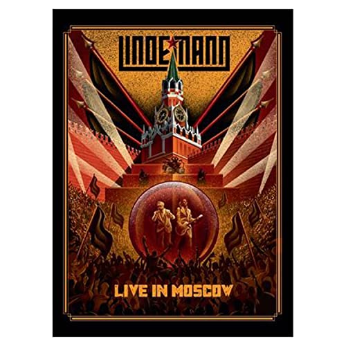 “Live In Moscow” Blu-ray cover featuring a red and gold illustration of the Kremlin.