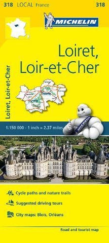 Loiret, Loir-et-Cher: Map (Michelin Local Maps)