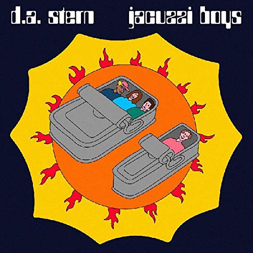 Vinyl record cover: cartoon of people in open sardine cans, sun background.