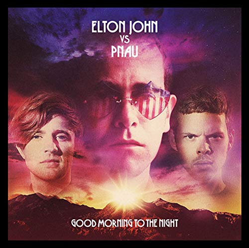 CD cover featuring Elton John and Pnau with a sunset background.