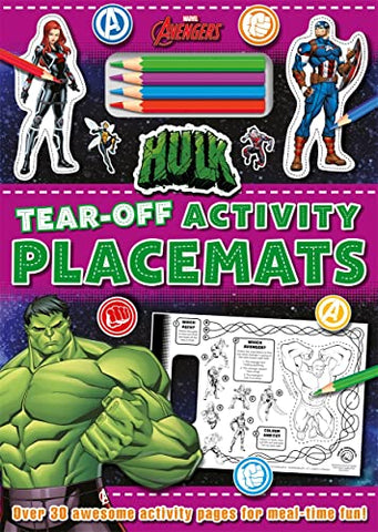 Marvel Avengers Hulk: Tear-Off Activity Placemats (With Games, Puzzles, Colouring, and more!)