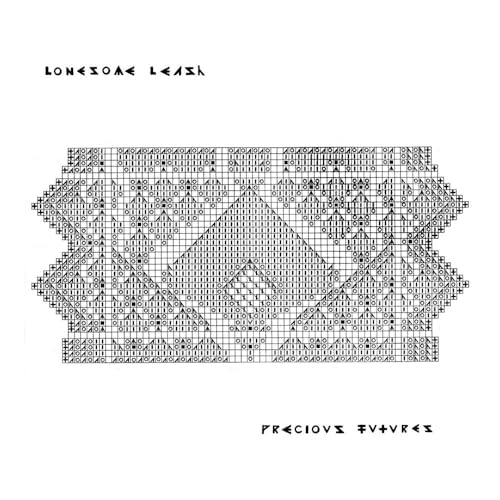 WhiteCCCSHS Black and white album cover with a geometric pixelated pattern and stylized text.