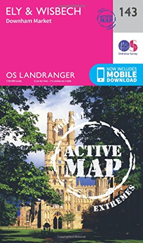 Landranger Active (143) Ely & Wisbech, Downham Market (OS Landranger Active Map)