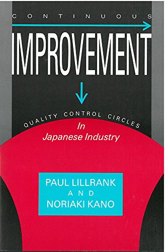 Continuous Improvement : Quality Control Circles in Japanese Industry
