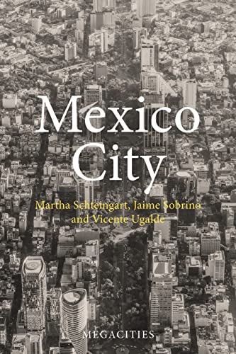 Book cover for "Mexico City" with an aerial cityscape background.