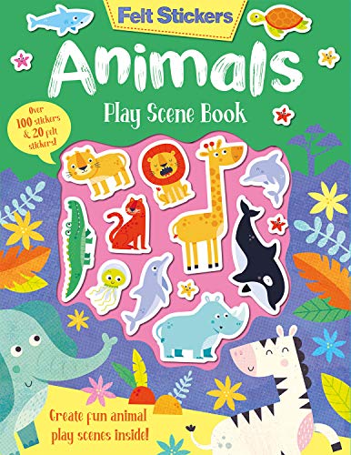 Felt Stickers Animals Play Scene Book: 1