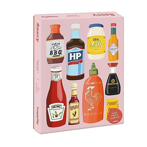 Saucy / 1,000 Piece Jigsaw Puzzle for Adults1000 piece jigsaw puzzles for adults | jigsaw puzzles for adults 1000 / classic condiments - gift for foodies