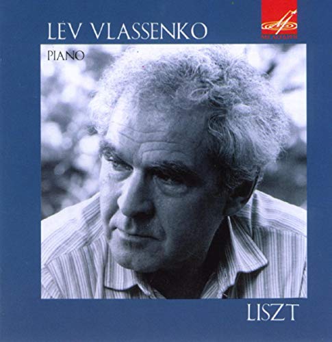 CD cover featuring a black and white portrait of pianist Lev Vlassenko.