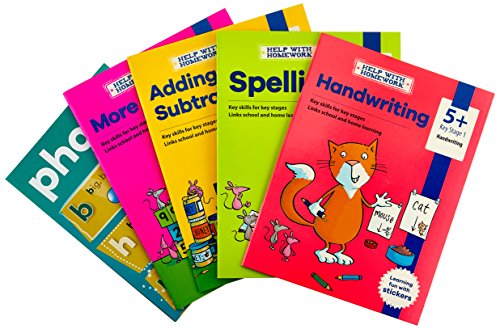 Handwriting, Spelling, Adding and Subtracting, More Maths (Essential Workbooks Pack 5+)