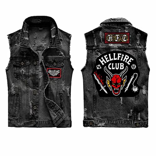 Stranger Things - Hellfire (Unisex Black Replica Jacket) Ex Ex Large