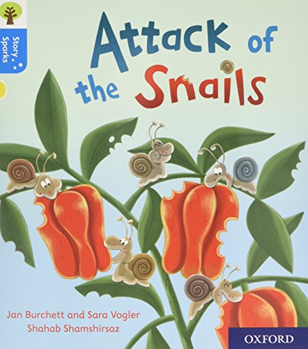 Book cover: snails on red peppers with green leaves.