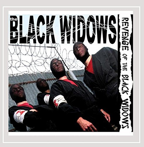 CD cover for "Revenge Of The Black Widows" featuring masked figures.