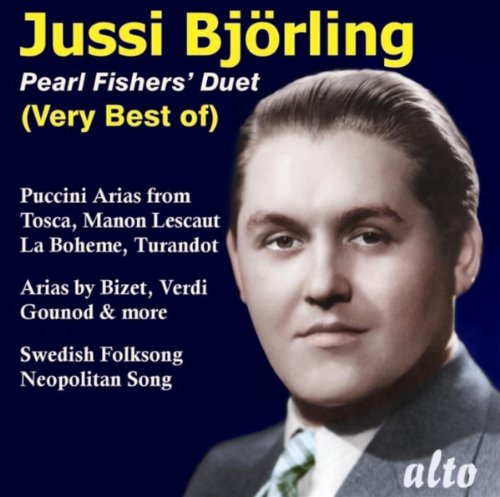 Classical music CD with cover art featuring Jussi Bjorling, a Swedish operatic tenor.