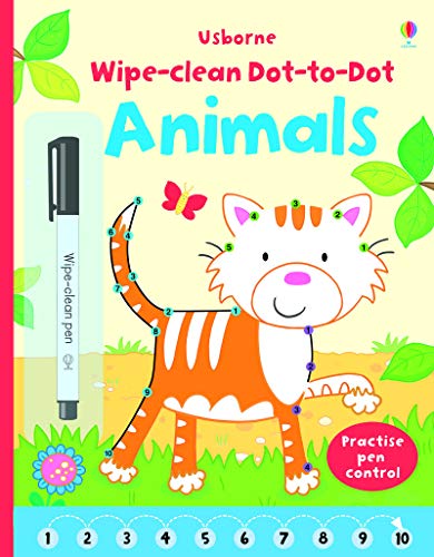 Wipe-Clean Dot-to-Dot Animals (Wipe-clean Books)