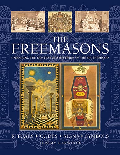 Book with Masonic symbols and codes on cover, likely with illustrations and photographs.