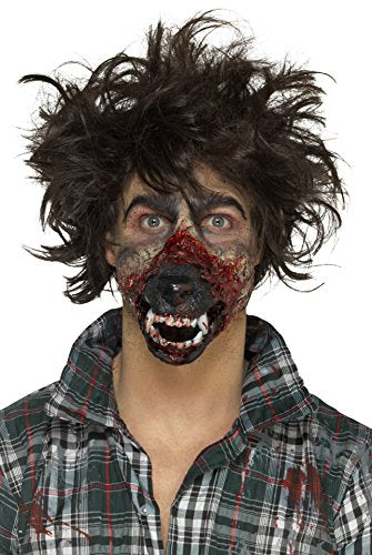 Smiffys 46788 Foam Latex Werewolf Mouth Prosthetic, Brown, One Size