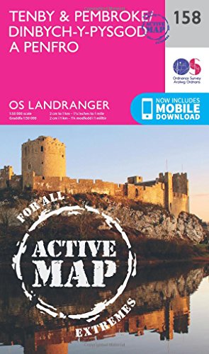 Landranger Active (158) Tenby & Pembroke (OS Landranger Active Map)