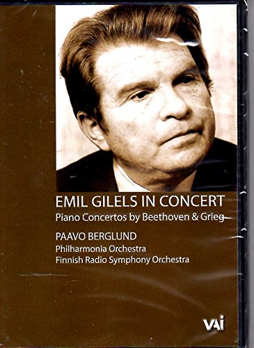 DVD cover featuring pianist Emil Gilels, with concert details listed.