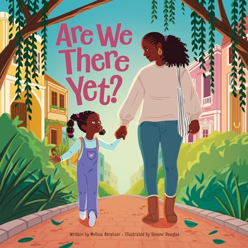 Book cover: mother and daughter walking down a colorful street.