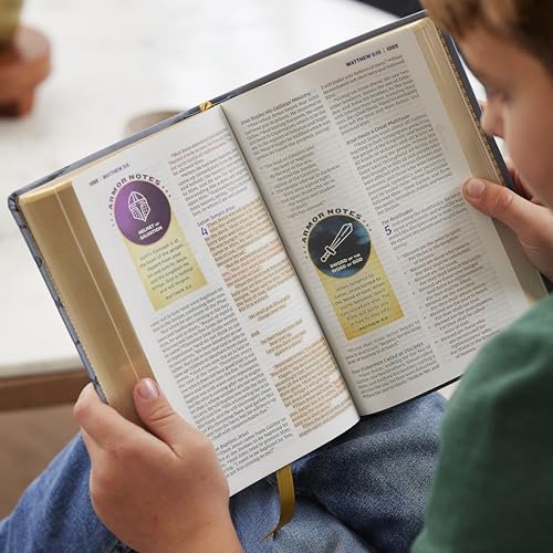 NKJV Armor of God Bible, Purple Leathersoft (Children’s Bible, Red Letter, Comfort Print, Holy Bible): New King James Version