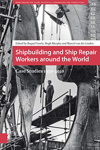 Book cover: shipyard worker standing beneath a large ship’s hull.