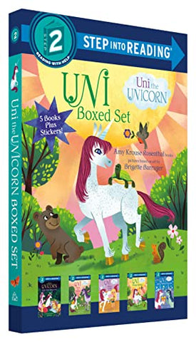 Uni the Unicorn Step into Reading Boxed Set: Uni Brings Spring; Uni's First Sleepover; Uni Goes to School; Uni Bakes a Cake; Uni and the Perfect ... Uni Bakes a Cake; Uni and the Perfect Present