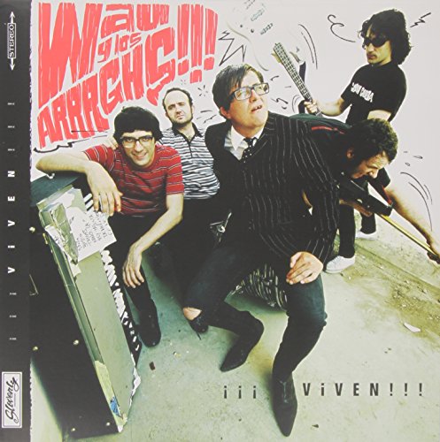 Album cover for "Wau Y Los Arrrghs!!!" featuring a band posing with instruments.