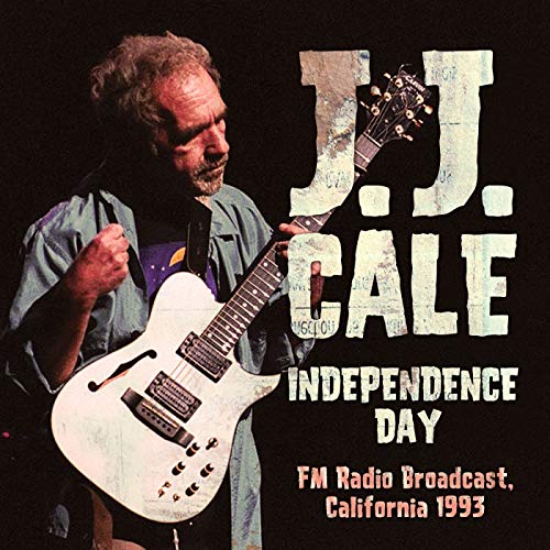 J.J. Cale album cover featuring a portrait of the musician with his guitar.
