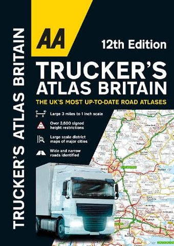 AA Trucker's Atlas Britain (AA Road Atlas Britain) A3 Spiral-bound